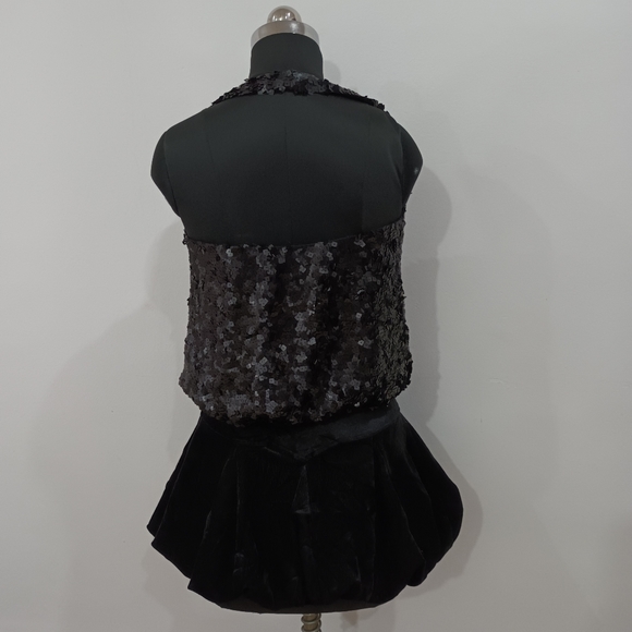 Sequine and velvet mini dress ..fix price free shipping - Picture 3 of 8